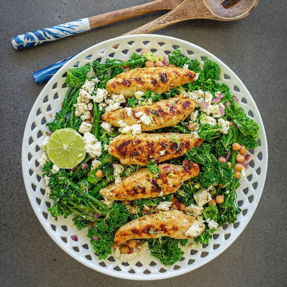 Citrus Chicken with Greens