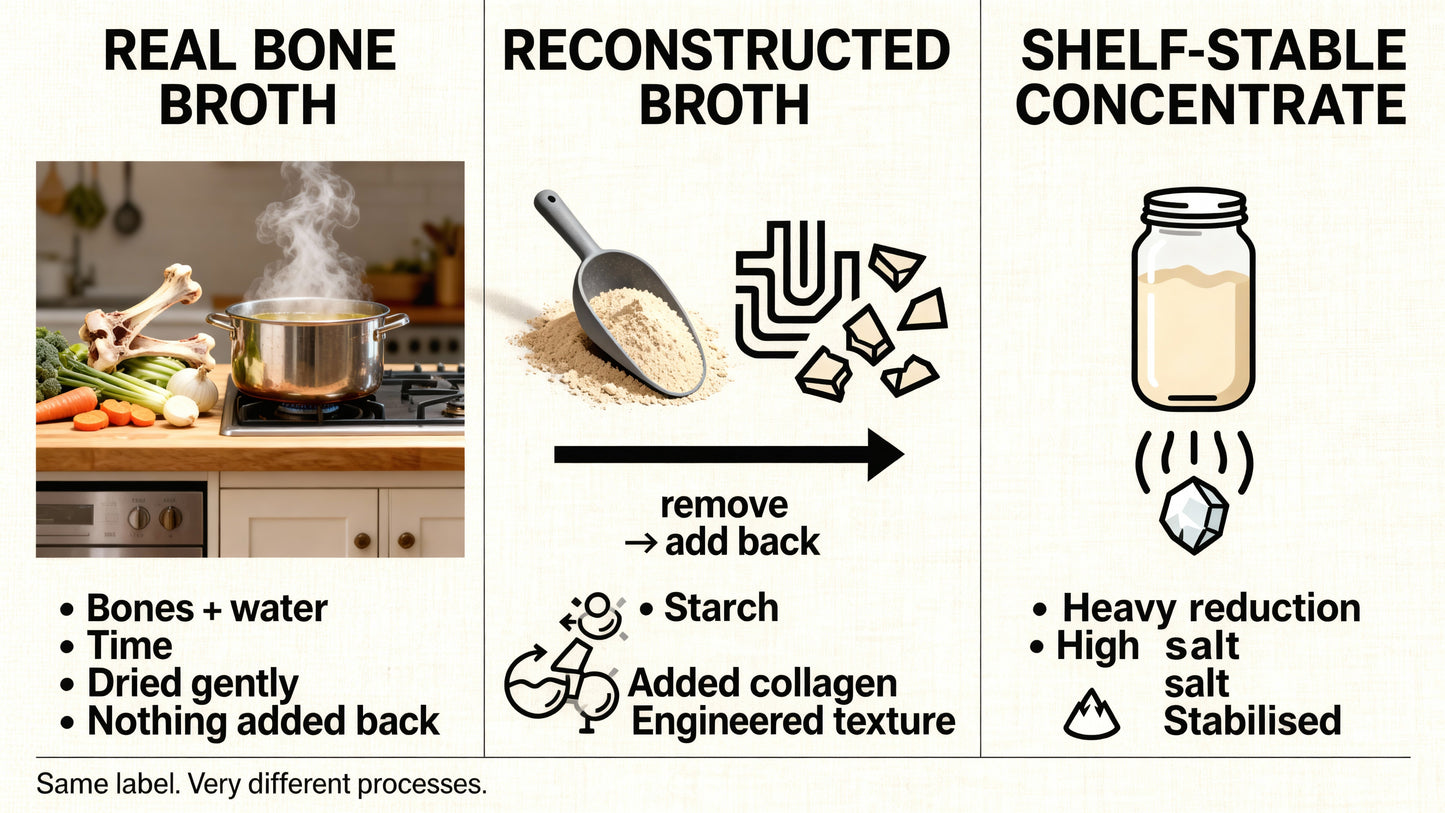 Real Bone Broth vs Reconstructed Broth