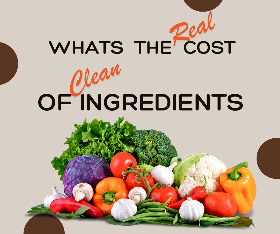 What's the REAL cost of ORGANIC Ingredients