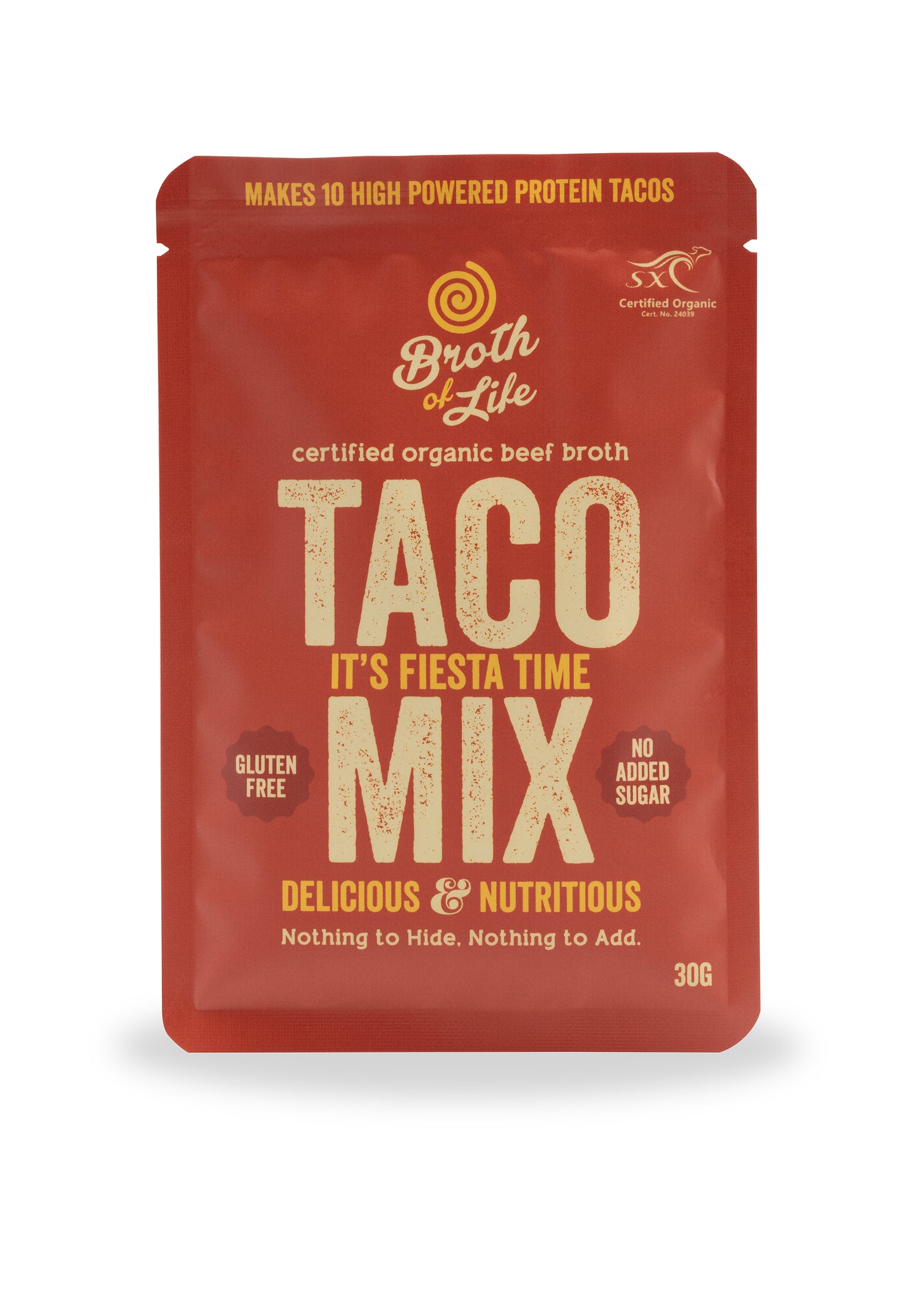 Broth of Life organic taco spice mix with broth