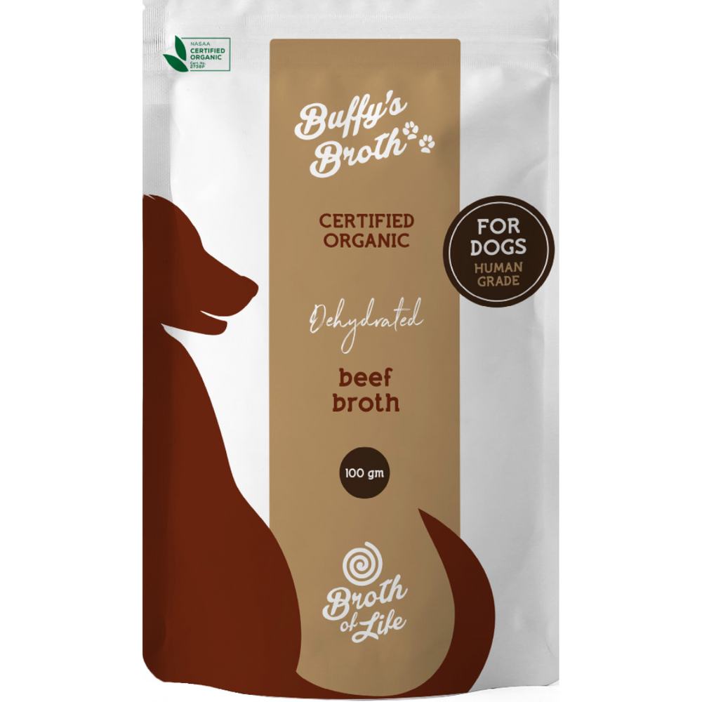 
                  
                    Organic Beef Bone Broth for Dogs
                  
                