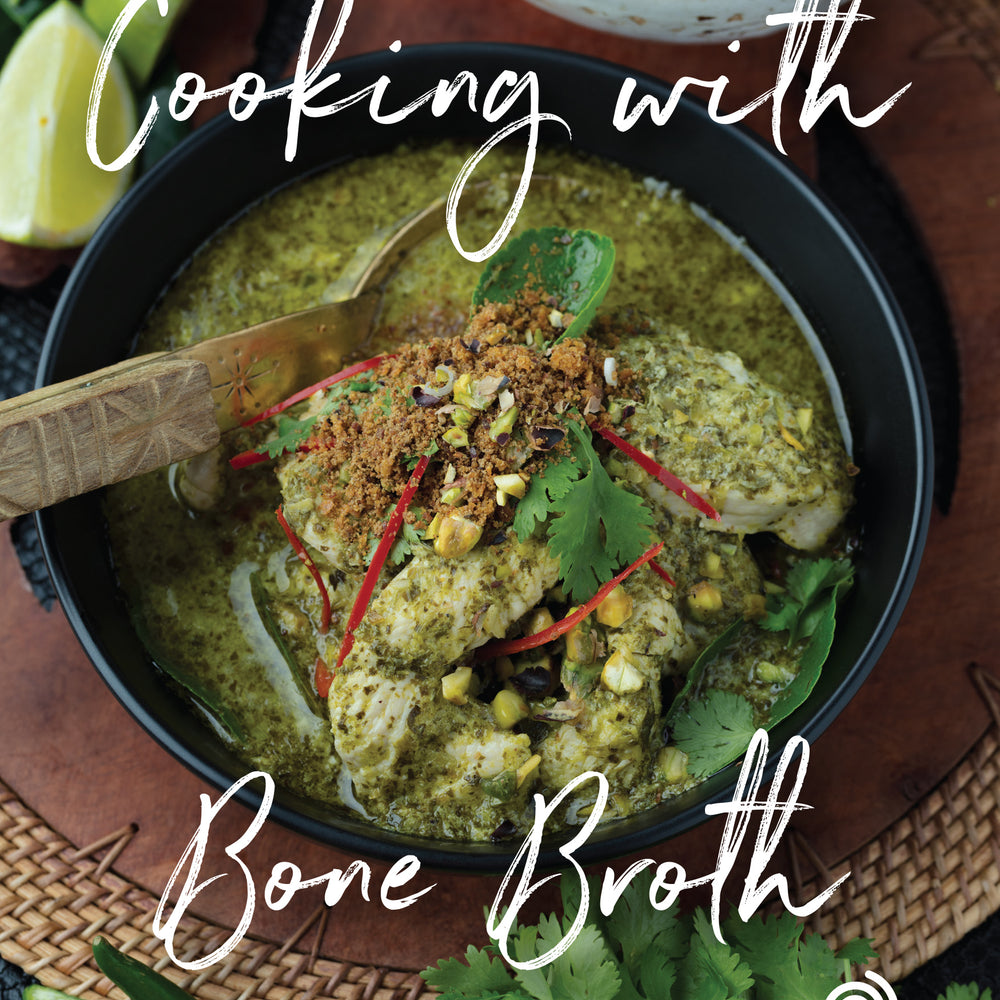 Bone broth recipe book "Cooking With Bone Broth" by Broth of Life