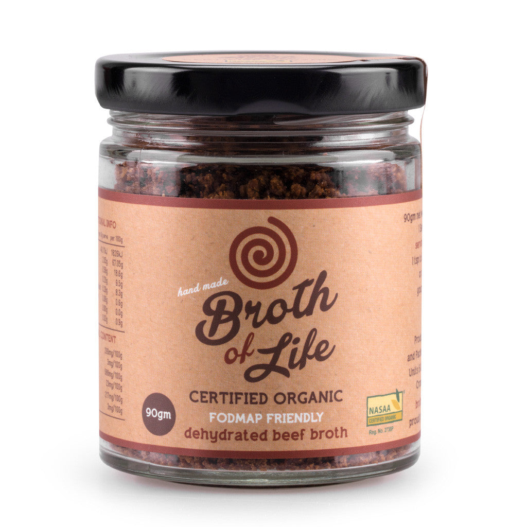 FODMAP Beef Bone Broth Certified Organic Broth of Life