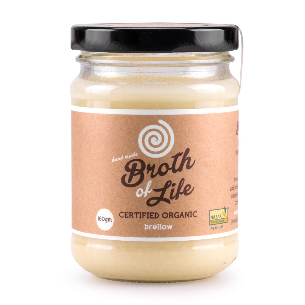 160 gram jar of organic brellow